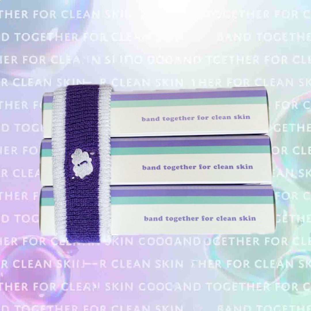 Purple and White Striped jellee Bands Beauty Kit