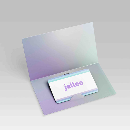 gift card with jellee branding